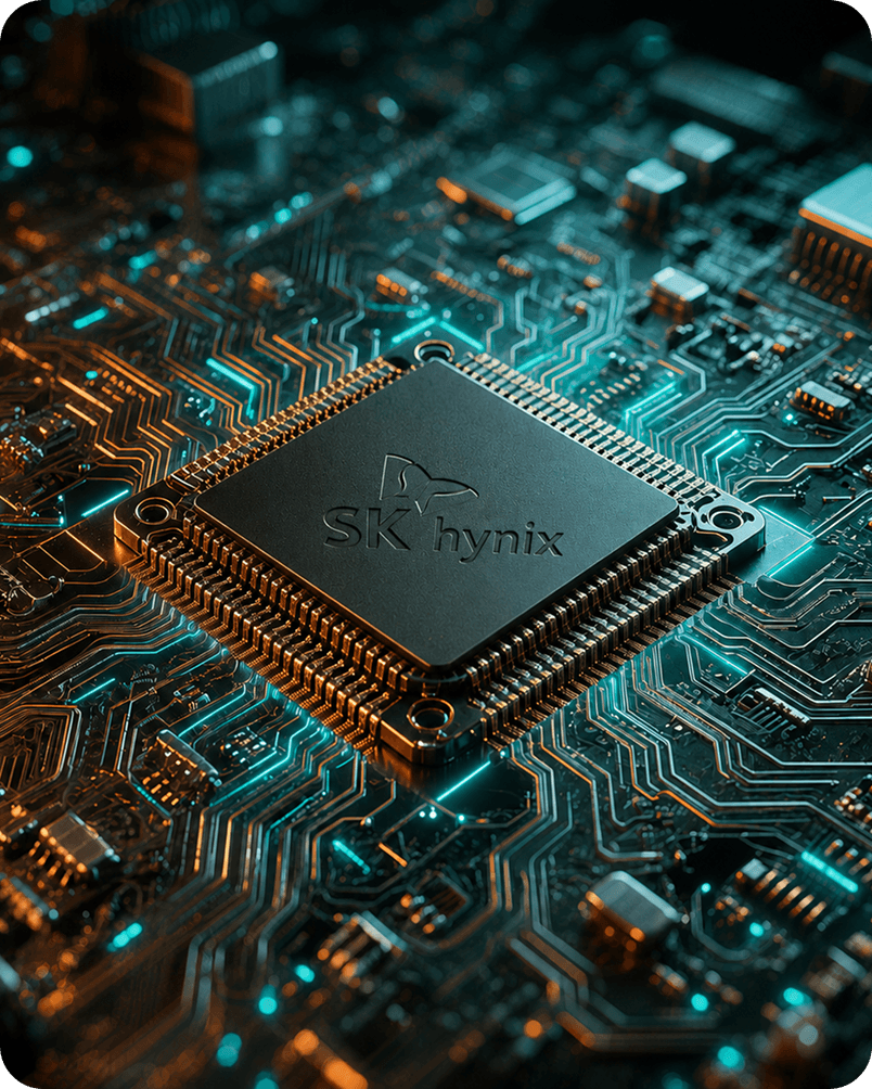 SK 하이닉스 AI Studio 구축 및 운영 성과를 표현한 이미지